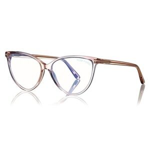 TOM FORD glasses  FT5743-B 074 Shiny Transparent Pink 57mm